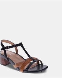 Mia Vita - Yass Heeled Sandal - Black Multi