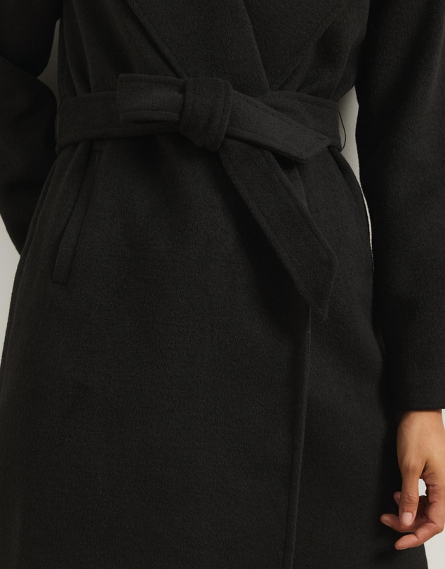Atmos&Here - Dune Wool Blend Shawl Collar Coat