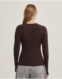 Witchery - V-neck Long Sleeve Top