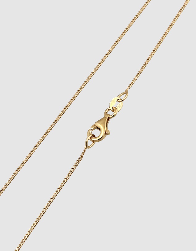 Elli Jewelry - Necklace Crystal Dainty 925 Sterling Silver Gold-Plated