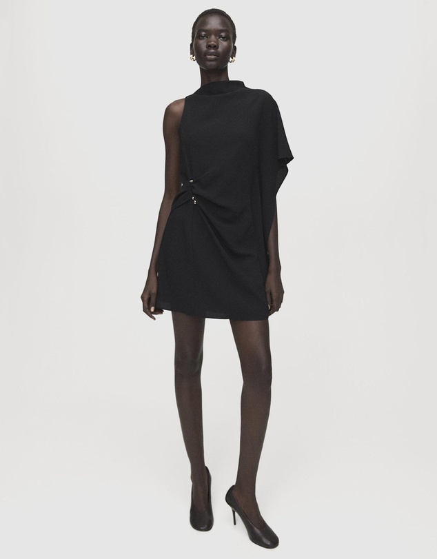 M.N.G - Short Asymmetrical Sleeve Dress