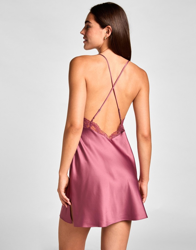 Hunkemoller - Satin Lace Naomi Slipdress