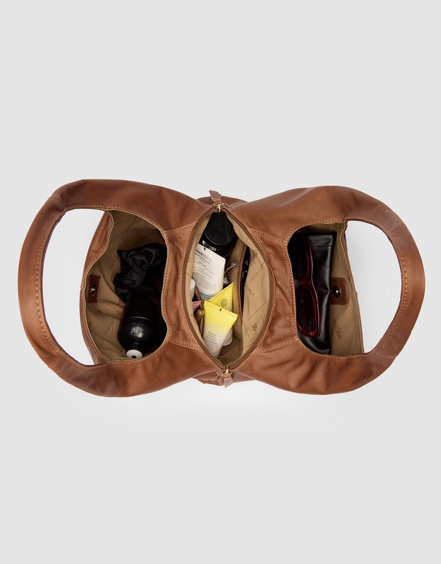 Florence - Catalina Brown Hobo Bag