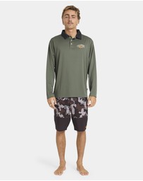 Billabong - Mens Otis Mangrove Long Sleeve Rashvest