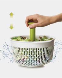 Joseph Joseph - Spindola™ In-sink Salad Spinning Colander (White/Green)