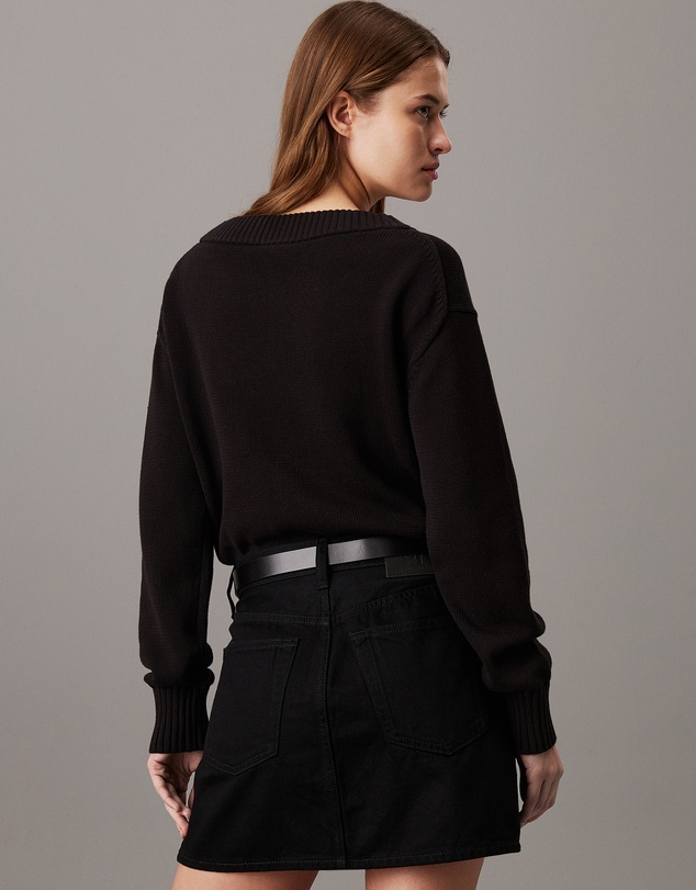 Calvin Klein Jeans - Cotton Badge V-neck Jumper