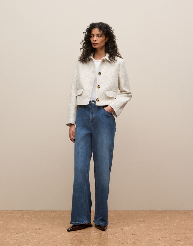 Trenery - Cotton Modal Interlock T-shirt in White