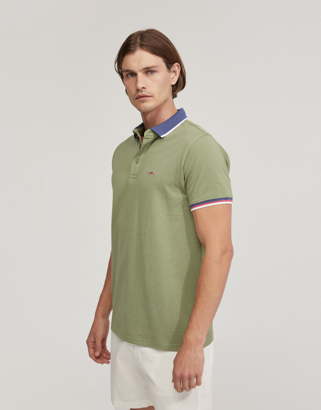 Oxford - Cam Contrast Collar Pique Polo