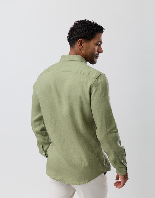 Brooksfield - Linen Casual Long Sleeve