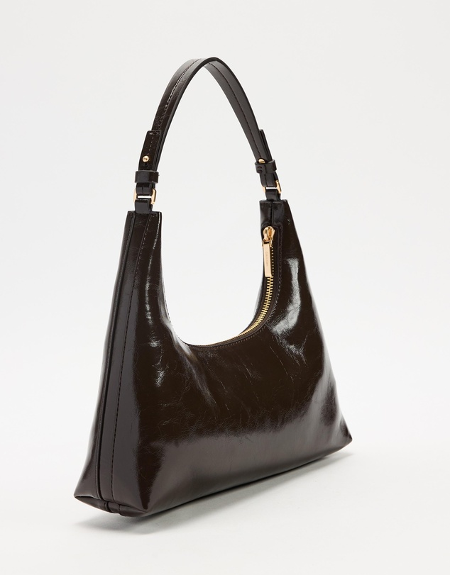 Calvin Klein - Foil Logo Glossy Convertible Shoulder Bag