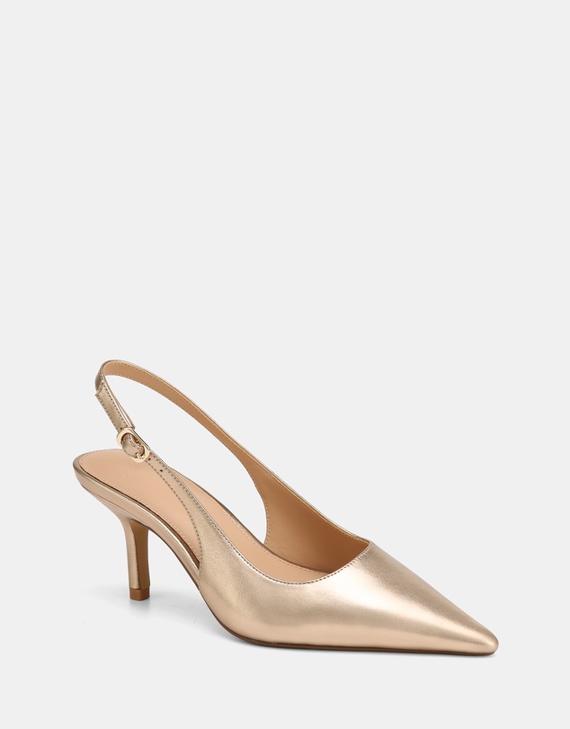 Wittner - Leia Metallic Leather Slingbacks