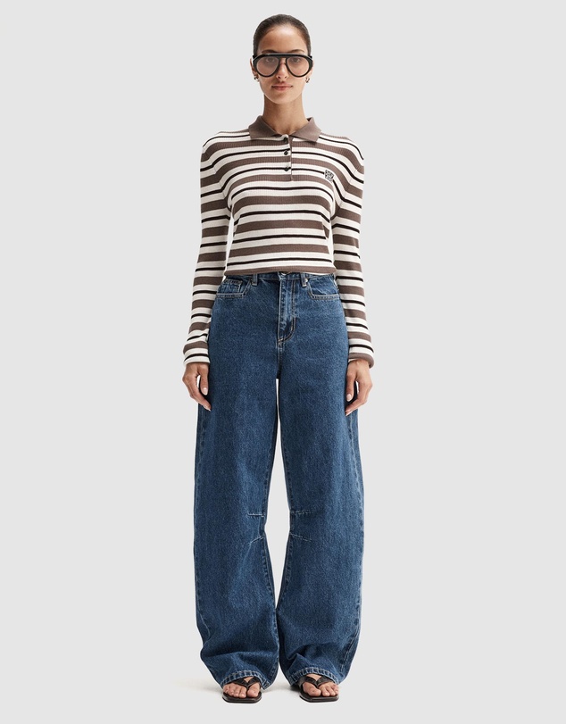 Elka Collective - Ana Long Sleeve Polo