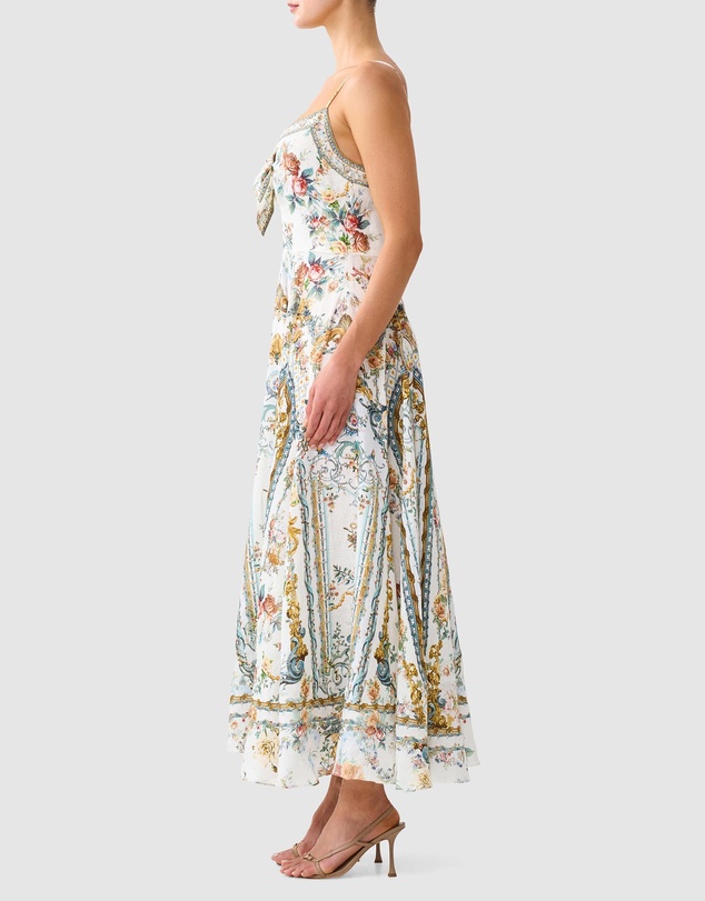 Camilla - Long Dress with Tie Front