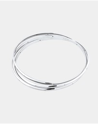 Elli Jewelry - Bangle Trio Zirconia 925 Sterling Silver