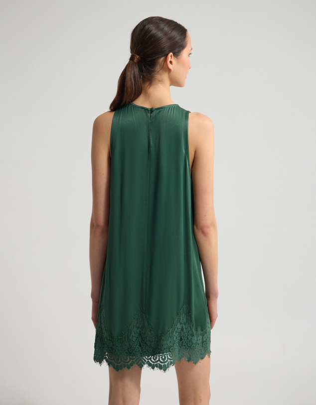 Oxford - Amber Satin And Lace Dress