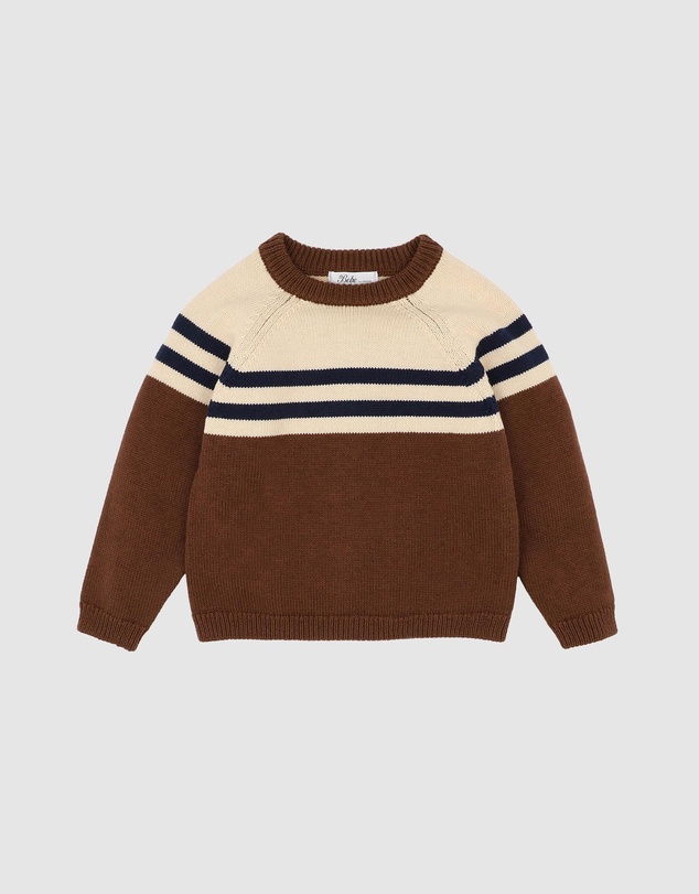 Bebe by Minihaha - Jake Raglan Stripe Knitted Jumper - Kids