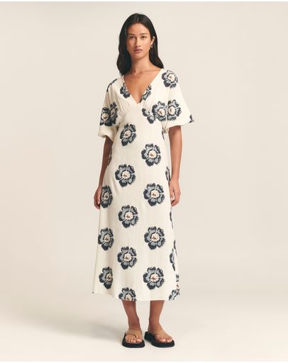 Navy Floral