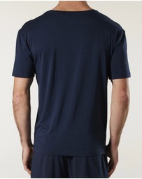 Mitch Dowd - Soft Bamboo Crew Neck Sleep Tee - Navy