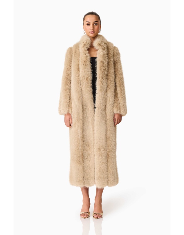 Elliatt - Faux Fur Maxi Coat