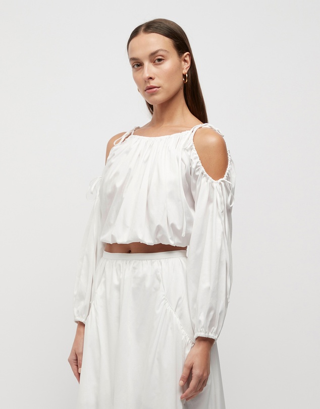FRIEND of AUDREY - Kehlani Tie Crop Top