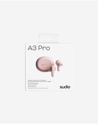 Sudio - A3 Pro - True Wireless Bluetooth 5.4 Headphones/Earbuds, Active Noise Cancelling