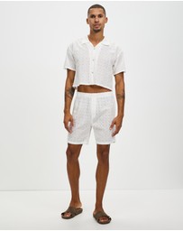 Merlino Street - Embroidered Amalfi Boxer Shorts