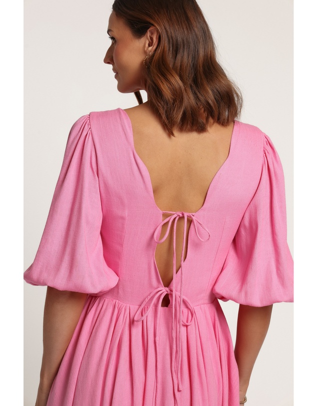 Petal & Pup - Emiko Scallop Mini Dress - Pink