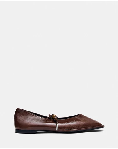 Alohas - Sway Leather Ballet Flats - Women's