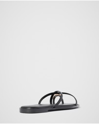 Forever New - Brynn Toe Thong Trim Flat Sandals