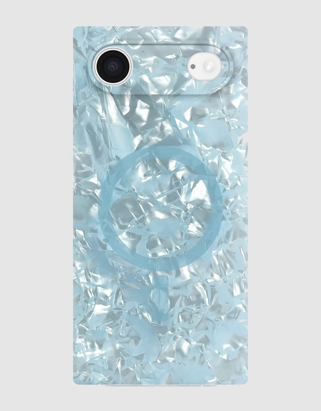 Flaunt - Flaunt Square Icy Blue Pearl MagSafe Case for iPhone 17 Air