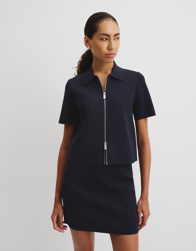 Country Road - Short Sleeve Compact Zip Knit