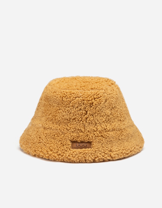 Ozwear Connection Uggs - Ugg Curly Sheepskin Bucket Hat