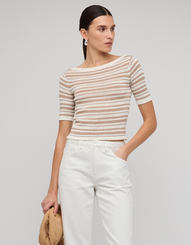 Staple the Label - Echo Stripe Knit Tee
