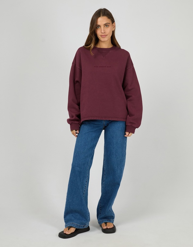 All About Eve - Aae Washed Box Crew Wine