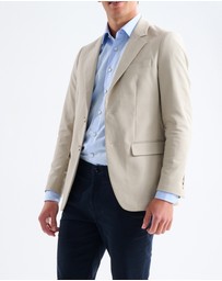 3 Wise Men - 3 Wise Men Huxton Cotton Blazer - Stone