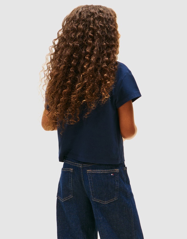 Tommy Hilfiger - Heart Embroidery Logo Jersey T-Shirt - Teens