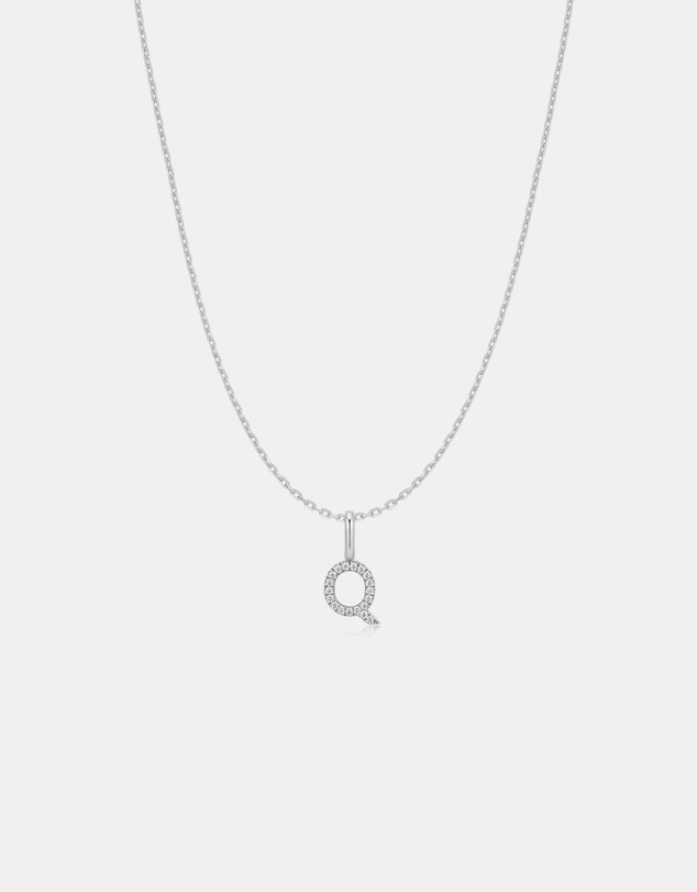 Ania Haie - Ania Haie Silver Letter Q Initial Necklace