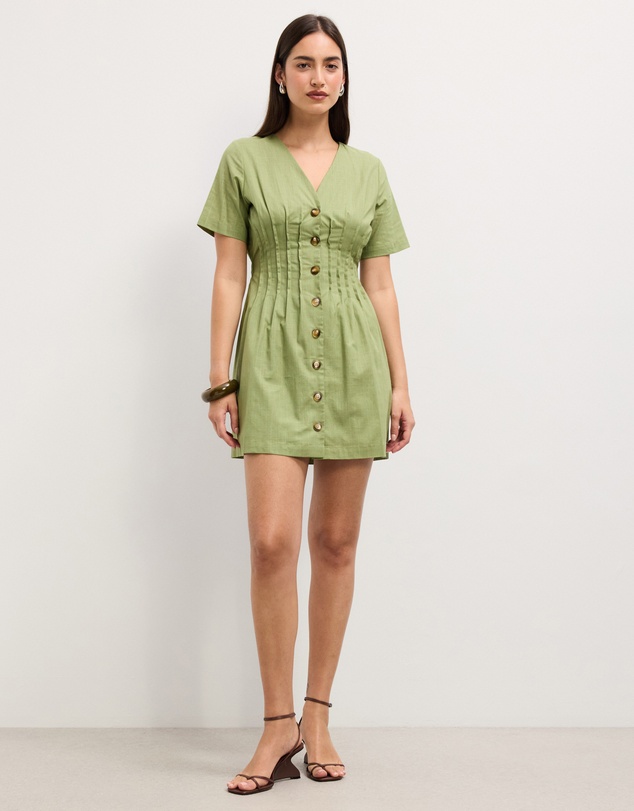 The Fated - Stella Tucked Mini Dress