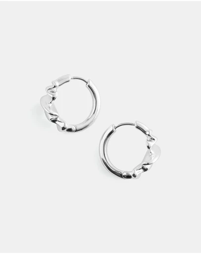 & Other Stories - Wrinkled-Look Small Hoop Earrings
