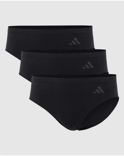 adidas Sportswear - 3 Pack Active Seamless Hipster Brief Underwear