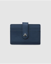 Globite - Leather RFID Card Holder Snap Button