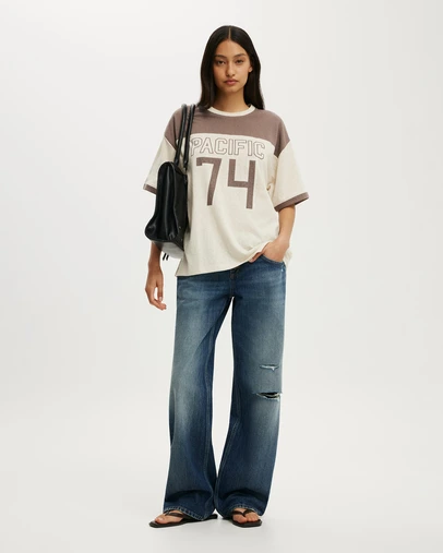Cotton On - The Ringer Boxy Graphic Tee
