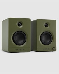 Victrola - Victrola Tempo Bookshelf Speakers - Green