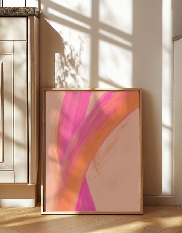 Olive et Oriel - Color Strokes No 15 by Treechild Art Print