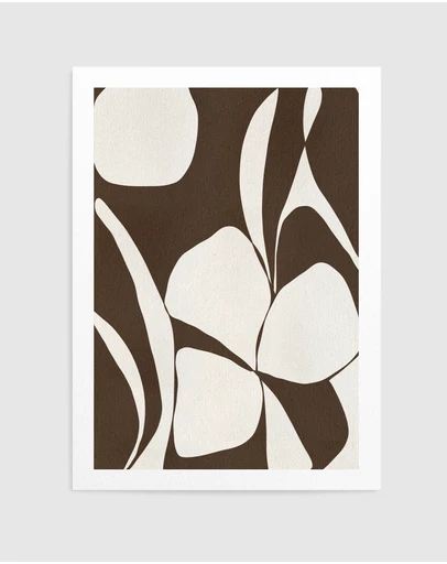 Olive et Oriel - Muted Petals No 1 by Shatha Al Dafai Art Print