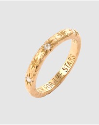 Haze & Glory - ICONIC EXCLUSIVE - Ring Reach For The Stars 925 Sterling Silver Gold-Plated