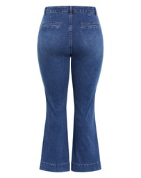 City Chic - Plus size Harley Fit West End Jean - mid wash