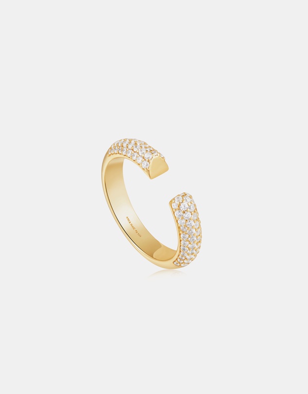 Ania Haie - Tough Gold Pave Adjustable Ring