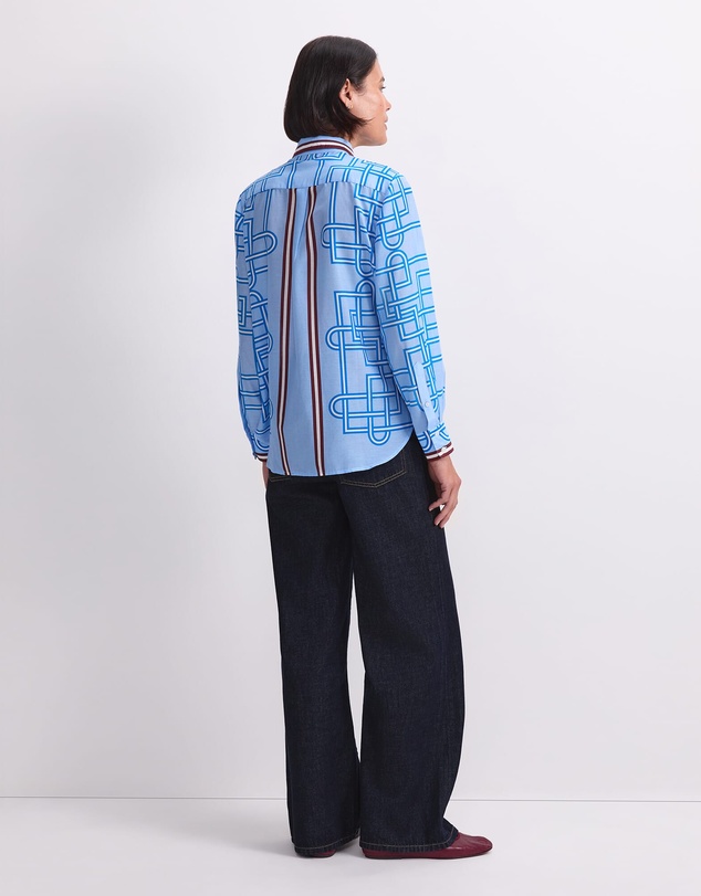Sportscraft - Rhodes Long Sleeve Cotton Silk Shirt