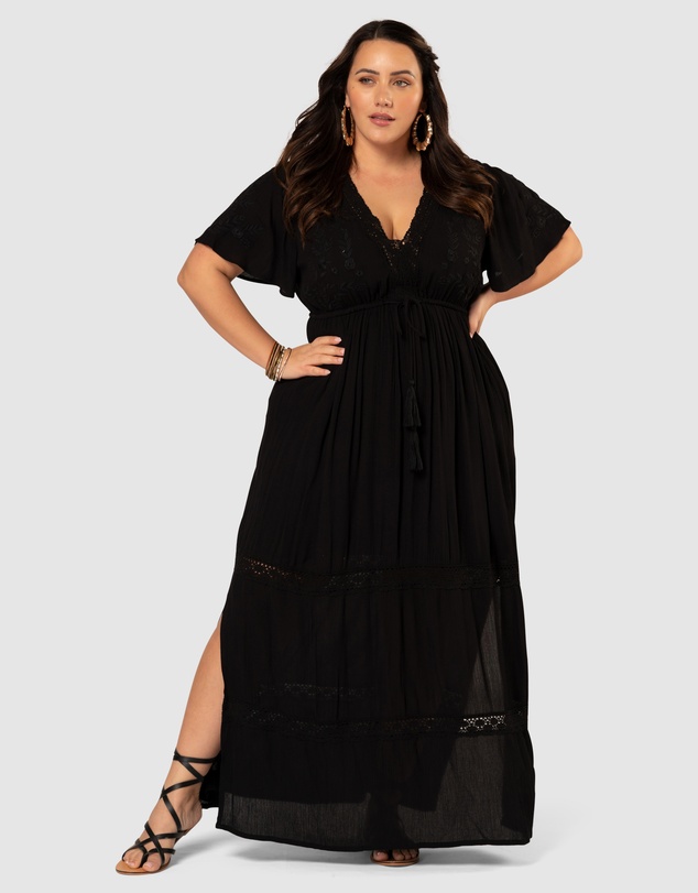 The Poetic Gypsy - Floating Clouds Maxi Dress